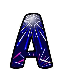 Fireworks Bulletin Board Décor Kit, Fireworks Letters school resource ...