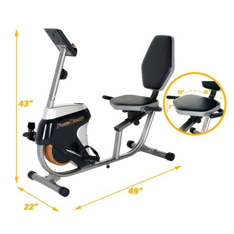 Buy R4000 Magnetic Tension Recumbent Bike with Workout Goal Setting ...