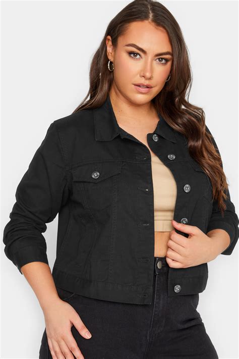 YOURS Plus Size Curve Black Denim Jacket | Yours Clothing