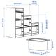 TROFAST storage combination with boxes, white/multicolour, 99x44x95 cm ...