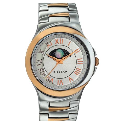 Buy Online Titan Analog Silver Dial Quartz Metal Strap watch for Men ...