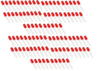 SHARVI ELECTRONICS 5mm LED (Light Emitting Diodes) EVERLIGHT BRAND (100 ...