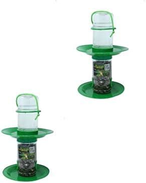 Amijivdaya 2 in 1 Small Bird Food and Water Feeder Double Decker (Pack ...