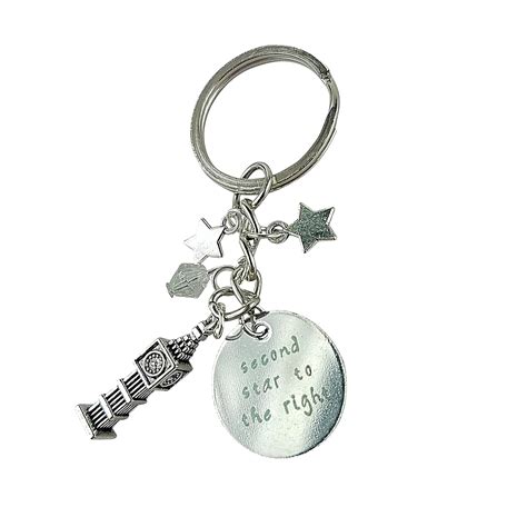 Art Attack Fairy Tale Keychain, Second Star to The Right, Big Ben Clock ...