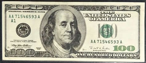 【世界收藏】美鈔100元 AAA字軌+A1(波士頓）共7個A 珍稀 美金一百元 微軟折 | Yahoo奇摩拍賣
