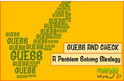 Image result for Math Questions Guess and Check