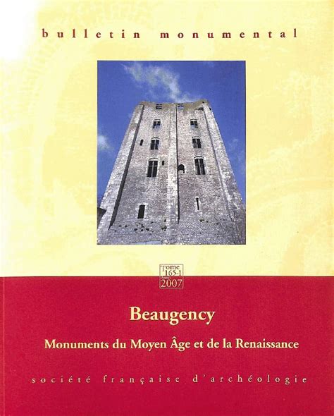 Bulletin monumental 2007 165-1 beaugency : Amazon.in: Books