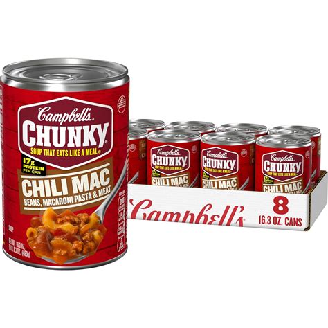 Amazon.com : Campbell's Chunky Soup, Chili Mac, 16.3 Oz Can (Case of 8 ...
