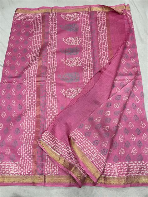 Maheshwari Block printed Saree XIV – Navrangstyle