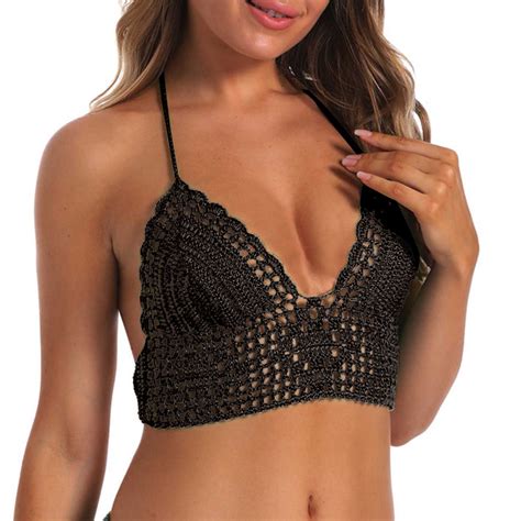 One Piece Swimsuit Women Women's Crochet Camisole Backless Camisole ...