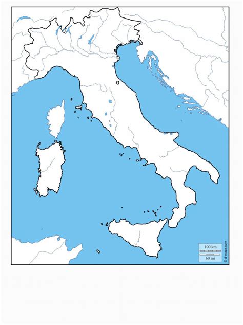 Printable Map Italy 的图像结果