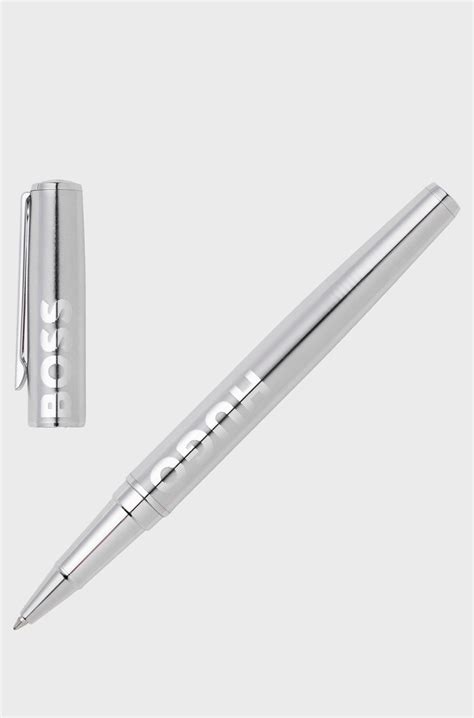 BOSS - Rollerball pen in brass with chrome plating - Silver