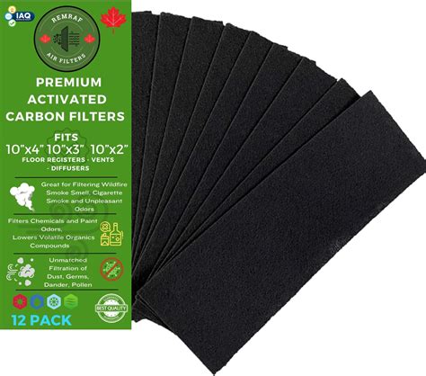 Air Vent Filters, Premium Activated Carbon Vent Filters for Home, Floor ...