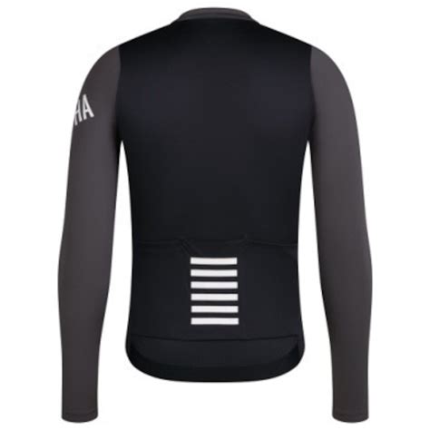 RAPHA MEN'S PRO TEAM LONG SLEEVE LIGHTWEIGHT JERSEY DARK GREY / DARK ...