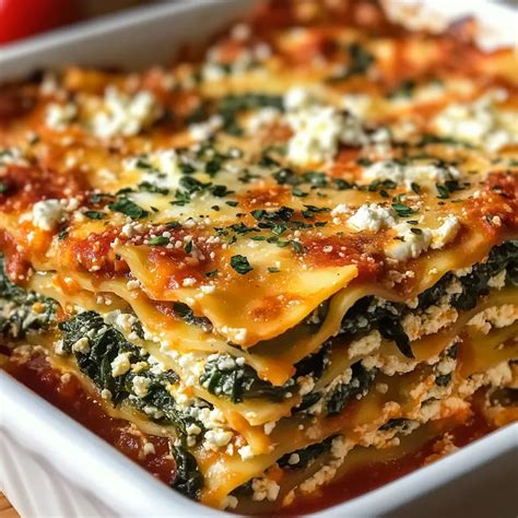 Creamy Spinach Ricotta Lasagna Recipe - Ready in 1 Hour - Kitchen Scroll