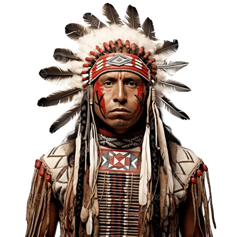 Native American Indian Brave, Native American, Chief, Headdress PNG ...
