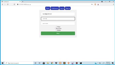 Conference Management System Python Project 的图像结果