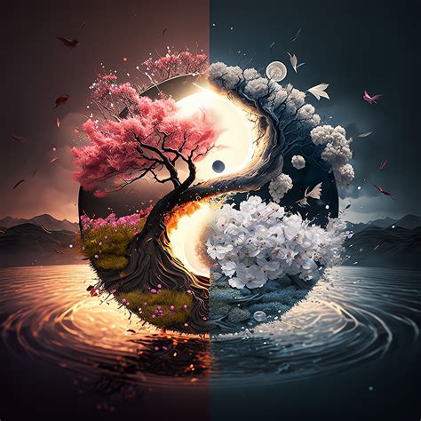 'Yin and Yang balance' Poster by PrintYourDigitals | Displate in 2023 ...