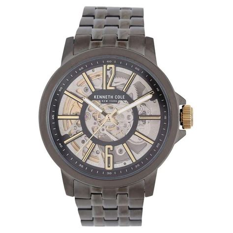 Buy Online Kenneth Cole Quartz Analog Grey Dial Stainless Steel Strap ...