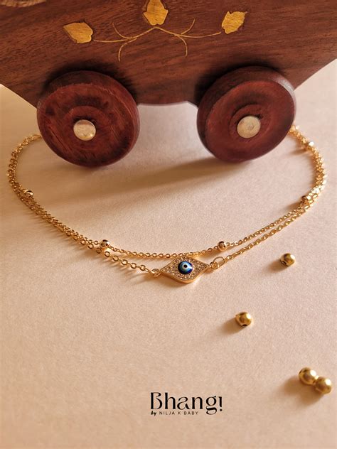 Eveil Eye Single Anklet – Bhangi Jewels