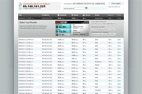 Speedtest.net Speed Test 的图像结果