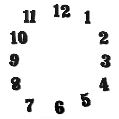Acrylic Clock Number (1) – craftshopindia