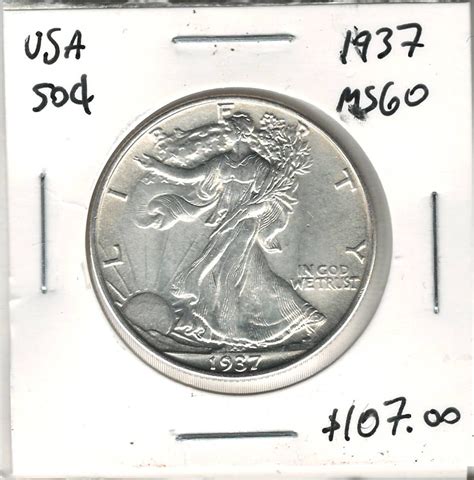 United States: 1937 50 Cent MS60 - London Coin Centre Inc.