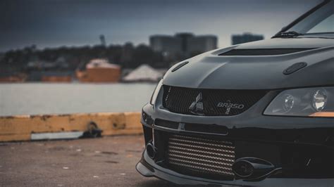 Wallpaper mitsubishi, headlight, front view, bumper hd, picture, image