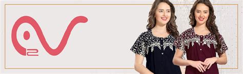 AV2 Women's Cotton Printed Maxi Nighty (1157CS_Blue_S) : Amazon.in: Fashion