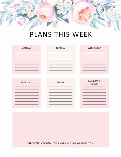 Image result for Creating a Weekly Schedule