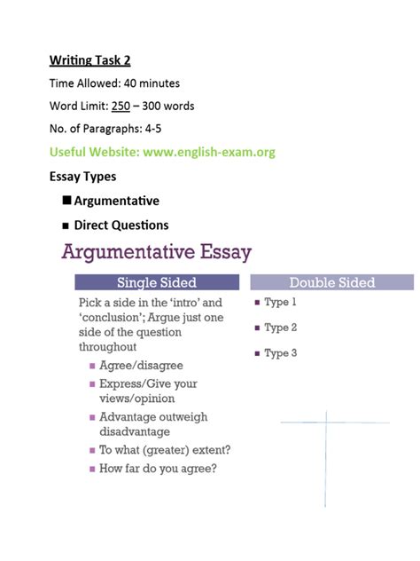 Image result for Outline for Writing Task 2