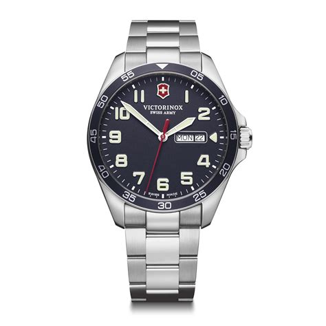 Victorinox Field Force Analogue Blue Dial Men's Watch (Blue Dial Silver ...