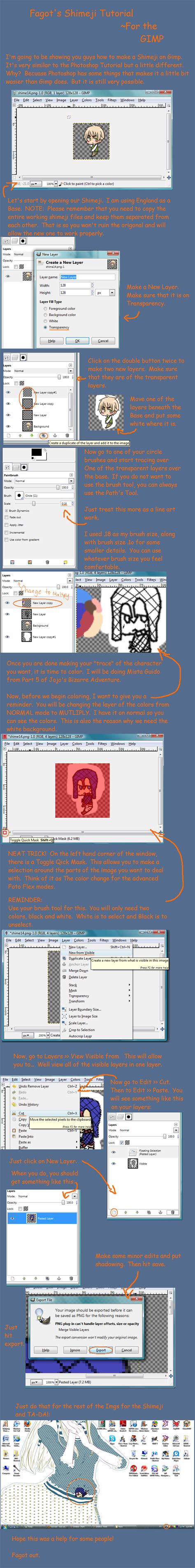 Shimeji Tutorial 的图像结果