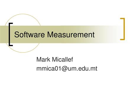 Software Measurement 的图像结果