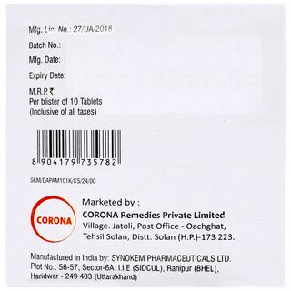 Dapabite M 10/1000 Er | Order Dapabite M 10/1000 Tablet Er Online at ...