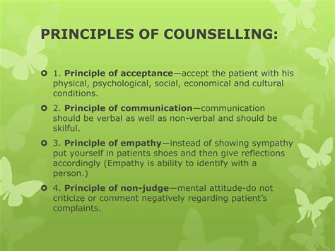 PRINCIPLES OF COUNSELLING | PPTX