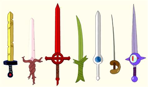 Adventure Time Finn Sword Adventure Time Swords Full Set" Poster For