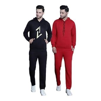Buy MACK JONNEY Multicolor Printed Hooded Cotton Fleece Track Suit for ...