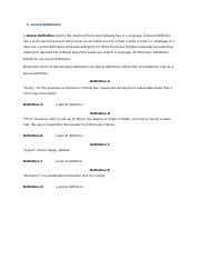 Image result for Lexical Definition Example