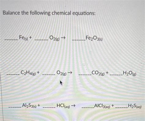 How to Balance Fe O2 的图像结果