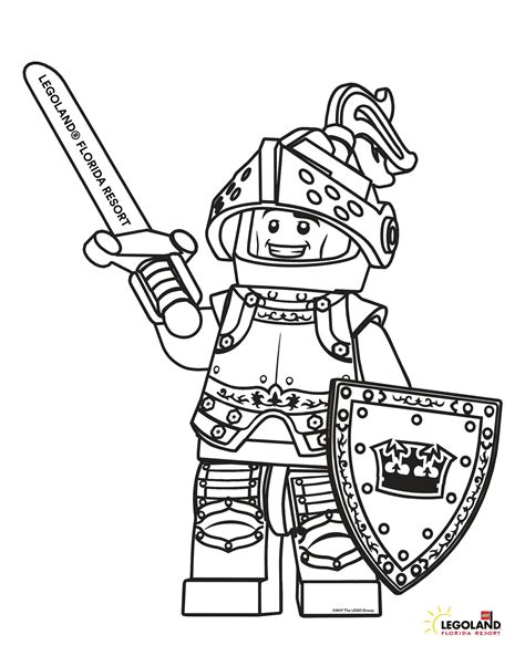 Lego Minifigure Coloring Page