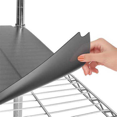 Shelf Liners for Wire Shelf Liner Shelving 14" X 36",Black Plastic ...