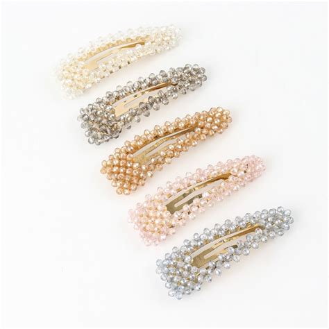 MochiThings: Gold Beads Hair Snap Clip