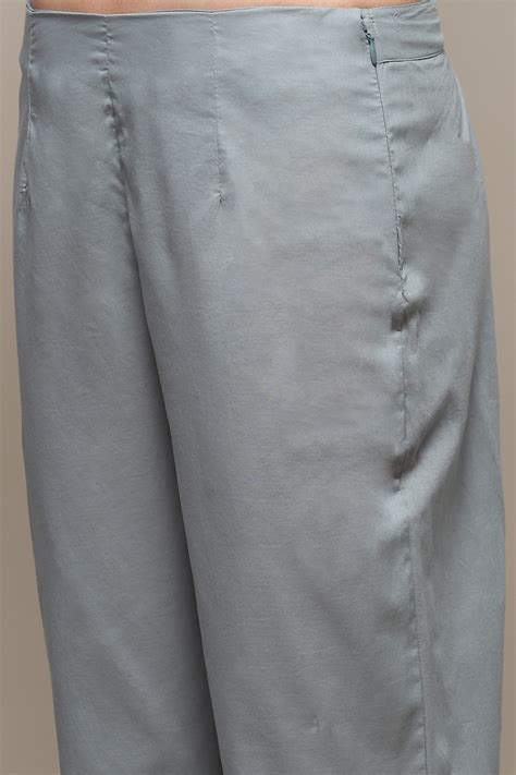 Sap Green Cotton Straight Kurta Slim Pant Suit Set