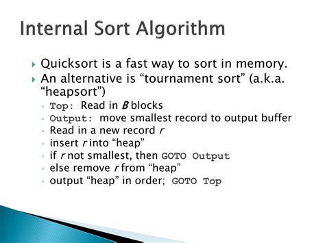 Image result for External Sorting Algorithm Example
