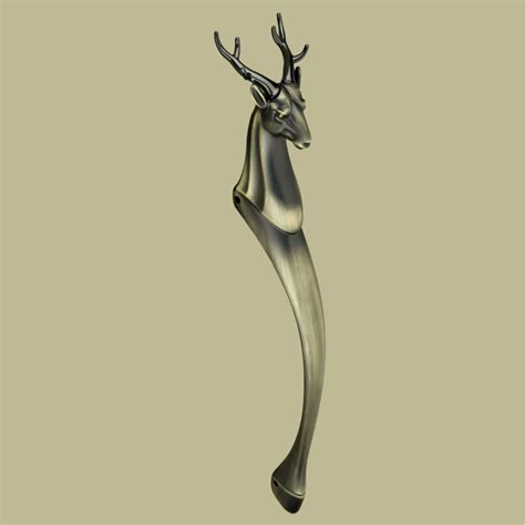 Deer Shape black Aluminum Push & Pull Vintage Main Door Handle – Gloxy