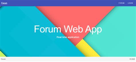 Functional Example of Forum Web App 的图像结果