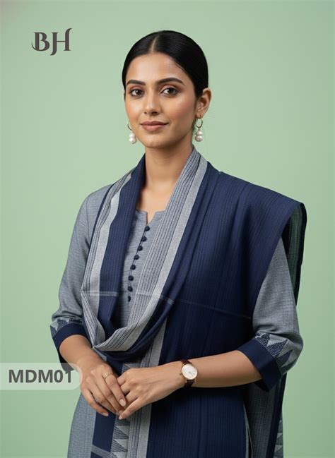 Mangalagiri Cotton 3PC Set with Full-Length Lining & Elastic Pocket Bo ...