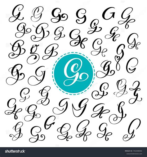 G Mayúscula Cursiva