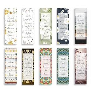 Bookmarks with Motivational Quotes with Double Sided Print for Books ...